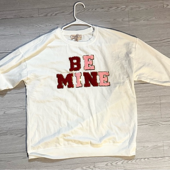 Philosophy Tops - White Oversized Valentine Sweatshirt Philosophy XL